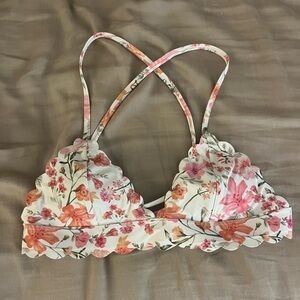H&M floral scallop bikini